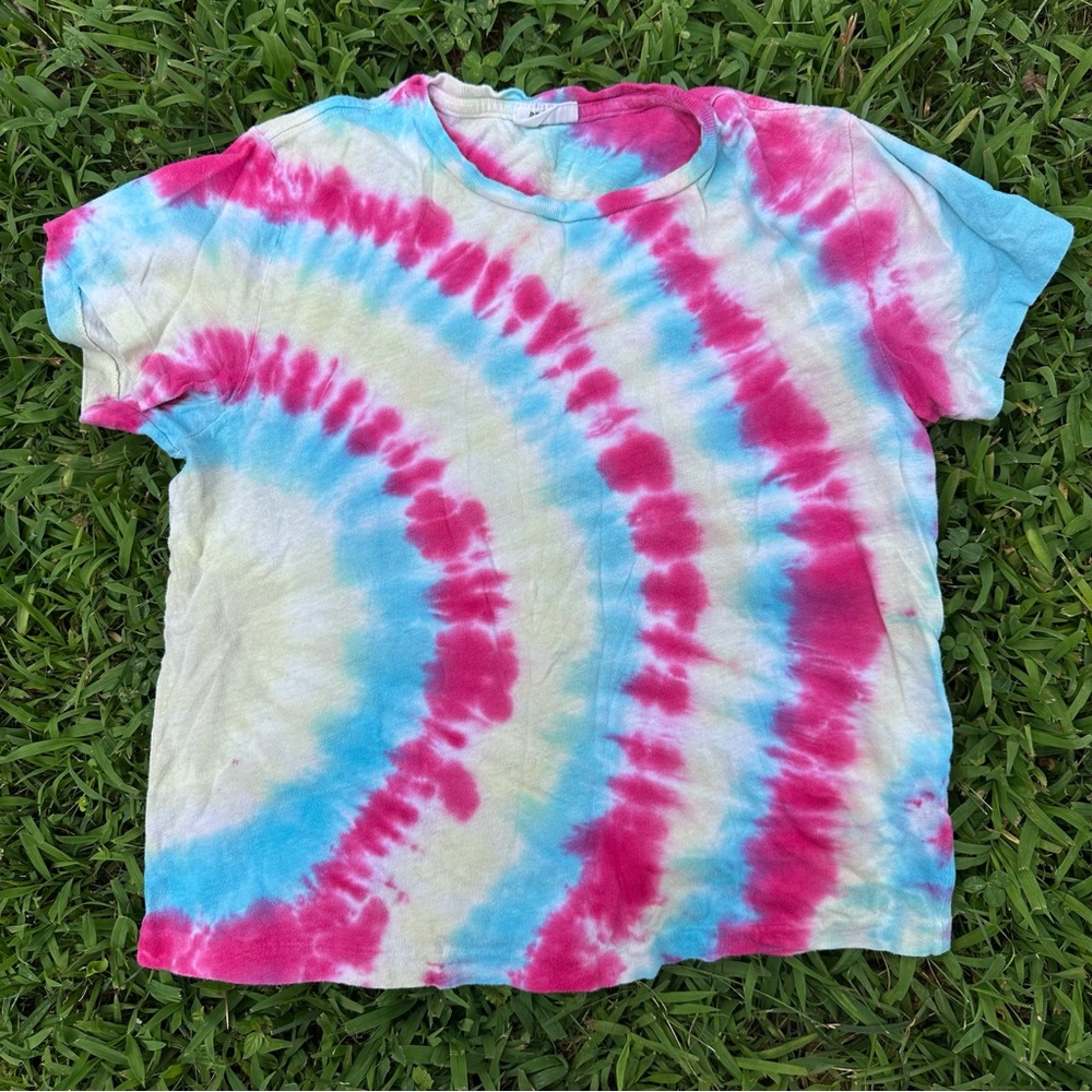 Re/done x hanes tie dye tee - size s